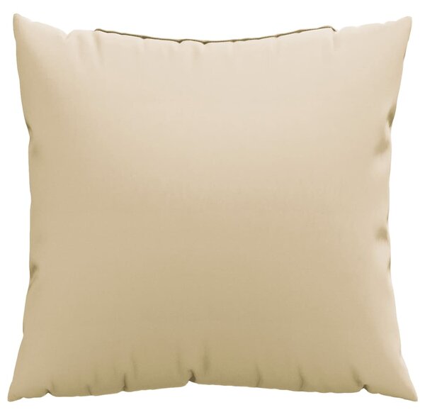 Polštáře na pohovku 4 ks béžové 60 x 60 cm textil