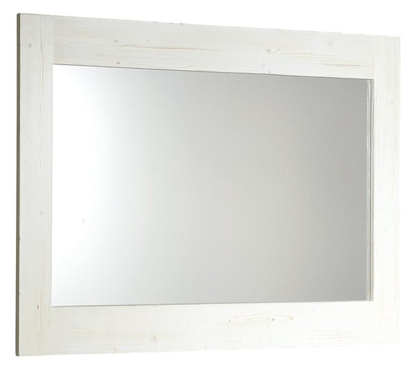 SAPHO BRAND BRAND retro zrcadlo v dřevěném rámu 1000x800mm, starobílá BA057