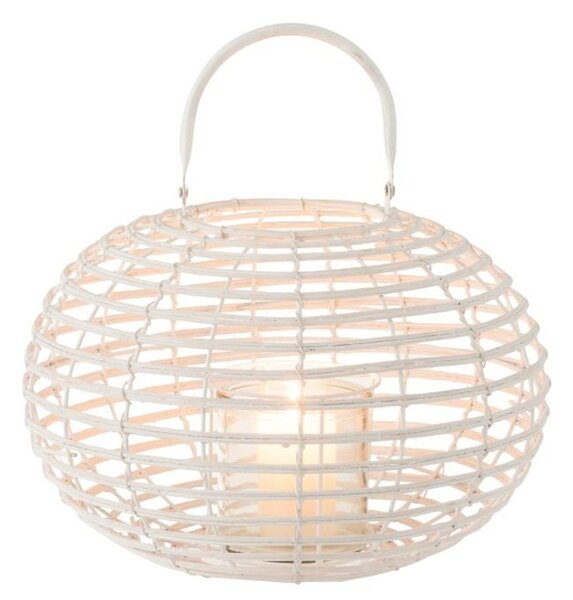 Bílá bambusová lucerna Bamboo - Ø 34*26 cm - J-Line by Jolipa