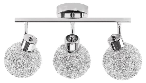 Toolight - Stropní kovová lampa GLAMOUR 3xE27 60W APP672-3C, chromová, OSW-05642
