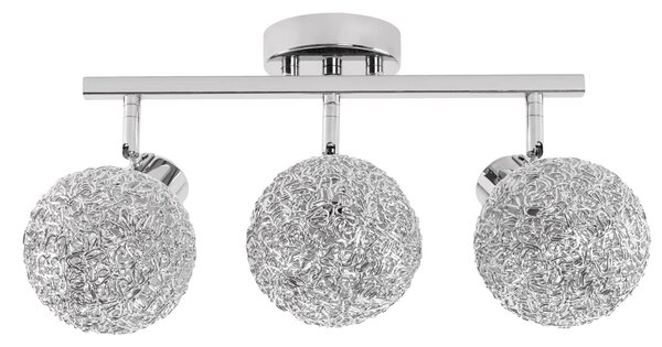 Toolight - Stropní kovová lampa GLAMOUR 3xE27 60W APP672-3C, chromová, OSW-05642