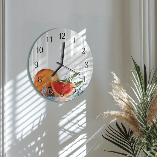 Skleněné nástěnné hodiny Grapefruit zsoc-fi30-00177785