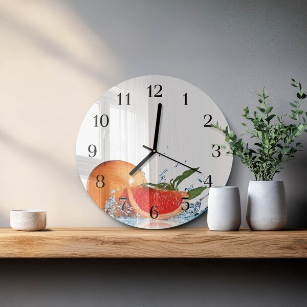 Skleněné nástěnné hodiny Grapefruit zsoc-fi30-00177785