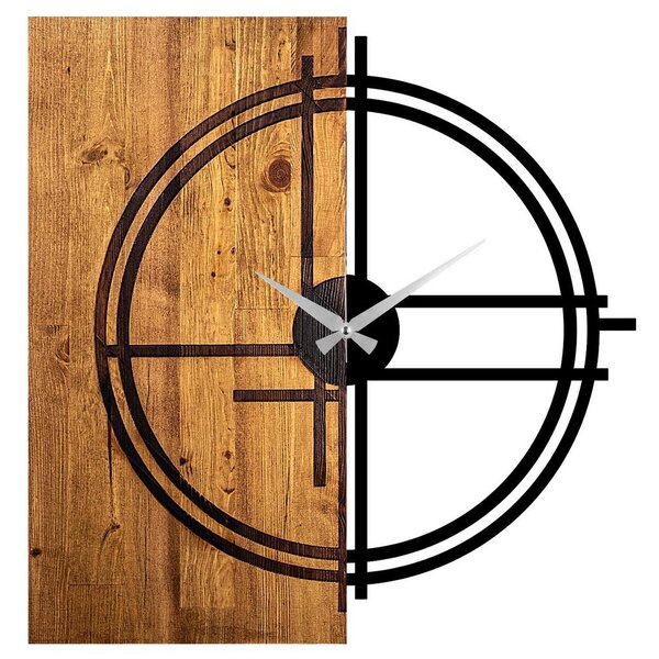 Asir Nástěnné hodiny 58x56 cm 1xAA dřevo/kov AS1479
