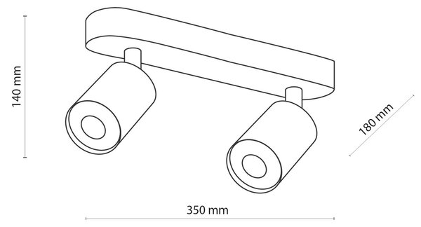 Bodové svítidlo TK 3295 TOP WOOD bílá