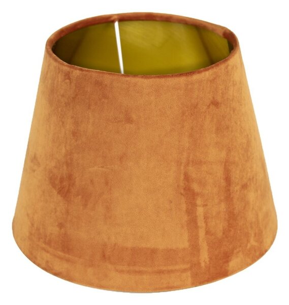 Sametové oranžové stínidlo se zlatým vnitřkem Orangee - Ø46*25cm/ E27 - Mars & More