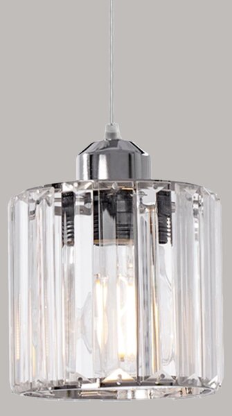 Toolight - Stropní křišťálové svítidlo 1xE27 60W APP508-1CP, chromová, OSW-08549