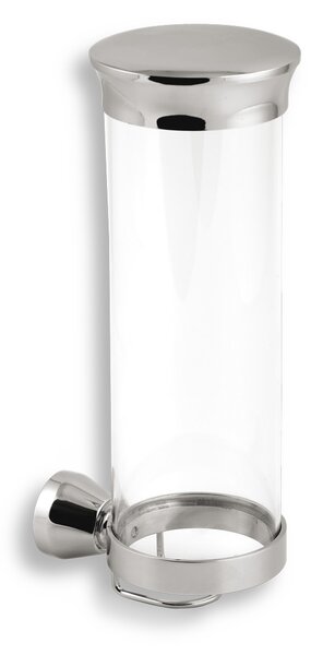 Novaservis Zásobník na kosmetické tampony sklo Metalia 3 chrom
