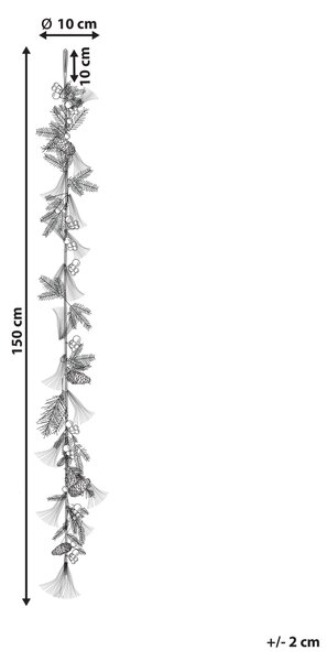 Vánoční girlanda MURCJA 150 cm Zlatá