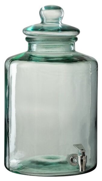 Zelená kulatá nádoba na nápoje s kohoutkem - Ø26*45cm - 14l