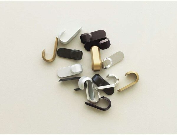 Normann Copenhagen - Curve Mini Hooks 2 pcs. Silver - Lampemesteren