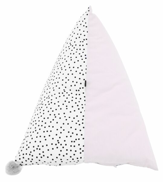Kondela Sedací vak, bílá/růžová/šedá, POMPOM