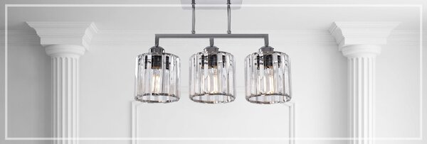 Toolight - Stropní svítidlo GLAMOUR 3xE27 392228, chromová, OSW-09685