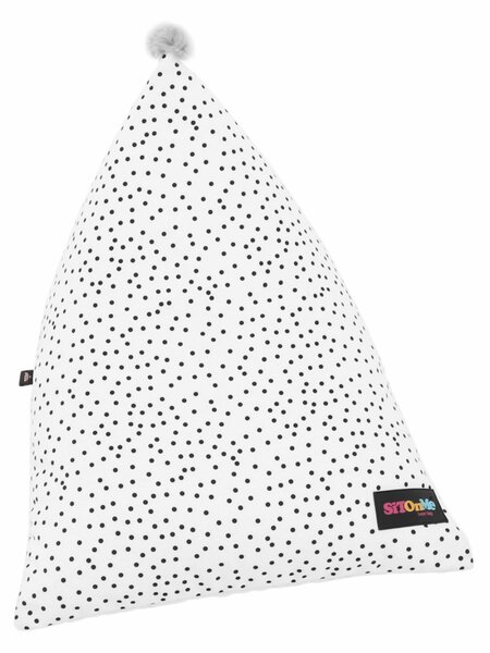 Kondela Sedací vak, bílá/růžová/šedá, POMPOM