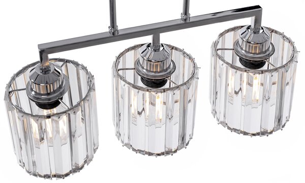 Toolight - Stropní svítidlo GLAMOUR 3xE27 392228, chromová, OSW-09685