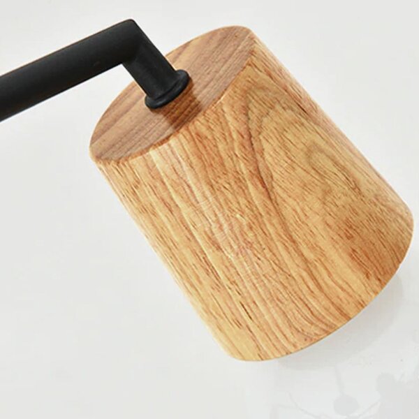 Toolight - Skandinávská kovová stropní lampa 5xE27 60W APP694-5C, černá-hnědá, OSW-05465