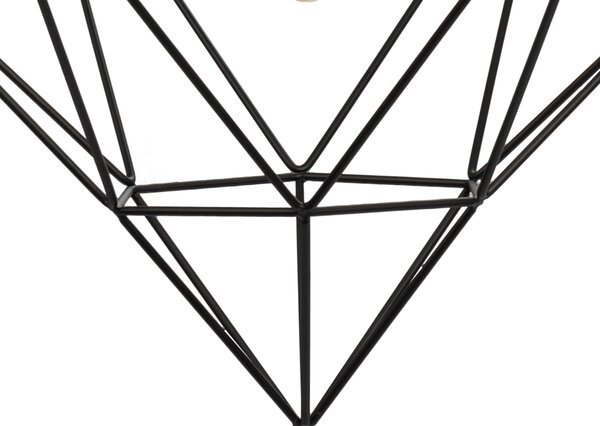 Toolight - Závěsná lampa 1xE27 DIAMENT 392197, černá, OSW-08570