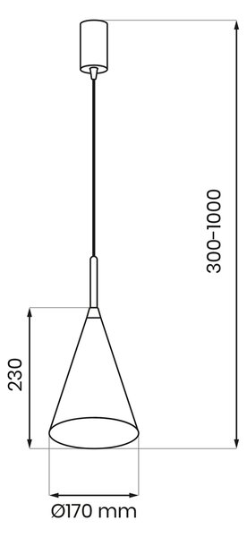 Závěsné svítidlo Capital, 1x krémové kovové stínítko, (fi 17cm), cr