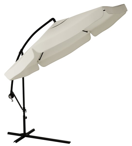 Zahradní skládací slunečník LEVI 300 cm, béžový + obal zdarma