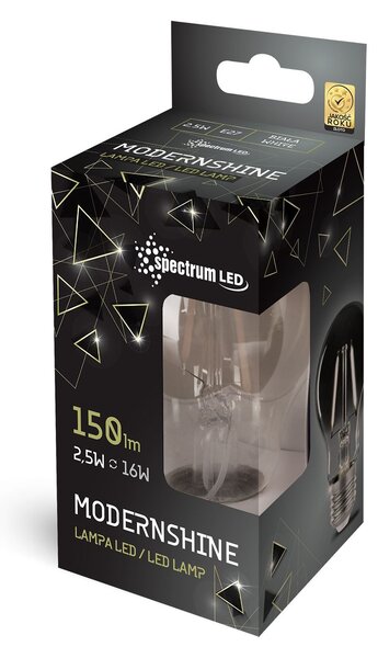 Spectrum LED LED žárovka neutrální E27 230V 2,5W Dekorativní zrcadlo 14468