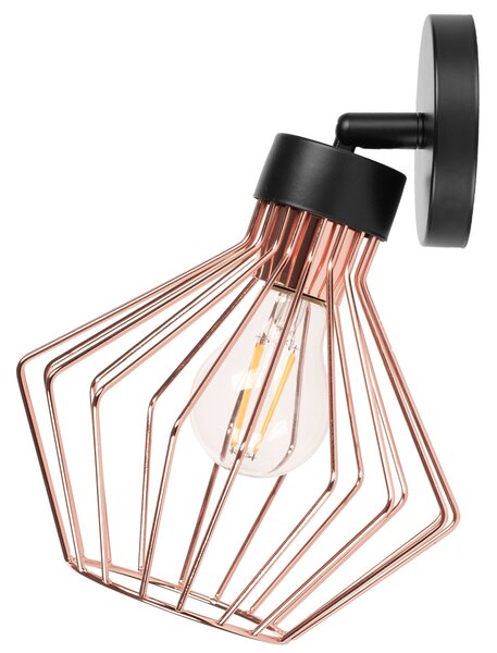 Toolight Kovové nástěnné svítidlo Loft APP534-1W Pink Gold