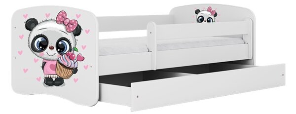 Kocot kids Dětská postel Babydreams panda bílá, varianta 70x140, bez šuplíků, bez matrace