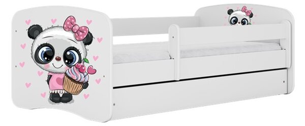 Kocot kids Dětská postel Babydreams panda bílá, varianta 70x140, bez šuplíků, bez matrace