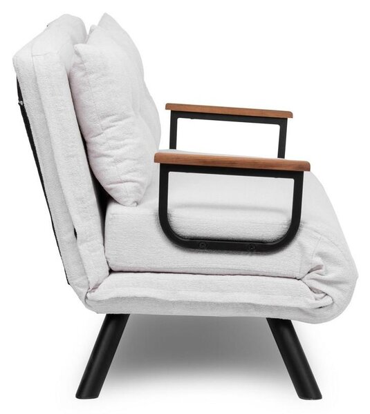 Pohovka futon Sandy (bílá). Akce -25%