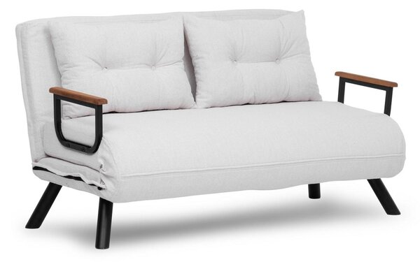 Pohovka futon Sandy (bílá). Akce -25%
