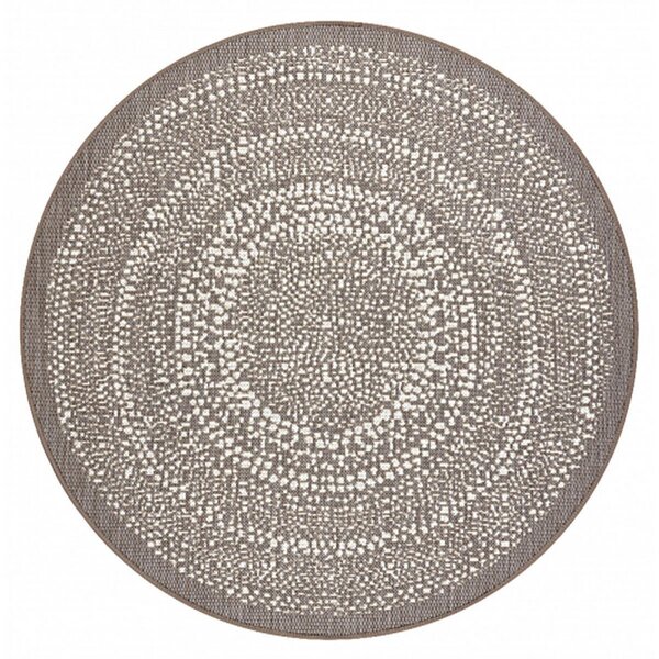 Kusový koberec Flats hnědý kruh 120cm