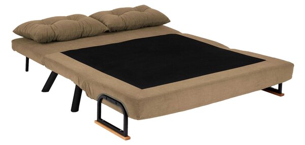 Pohovka futon Sandy (světlohnědá). Akce -23%