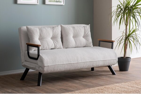 Pohovka futon Sandy (bílá). Akce -25%