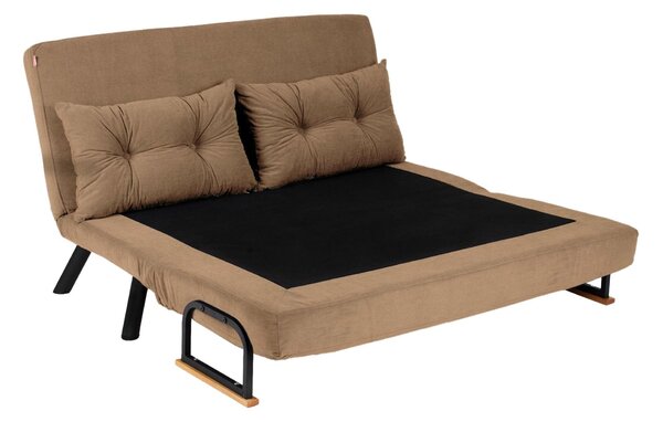 Pohovka futon Sandy (světlohnědá). Akce -23%