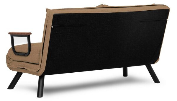 Pohovka futon Sandy (světlohnědá). Akce -23%
