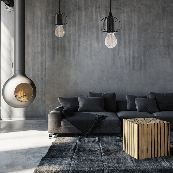 Toolight Stropní závěsné svítidlo ve stylu Loft APP595-1CP Black