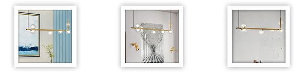 Toolight - Závěsné svítidlo 6xG9 25W APP690-6CP, zlatá, OSW-05470