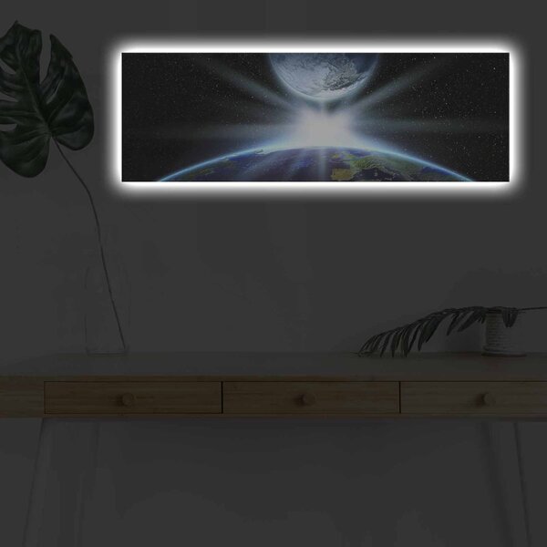 Wallity Obraz s LED osvětlením ZÁBLESK VE VESMÍRU 30 x 90 cm