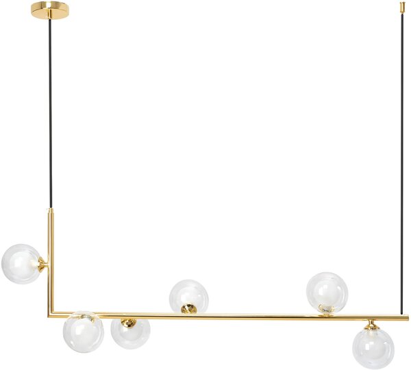 Toolight - Závěsné svítidlo 6xG9 25W APP690-6CP, zlatá, OSW-05470