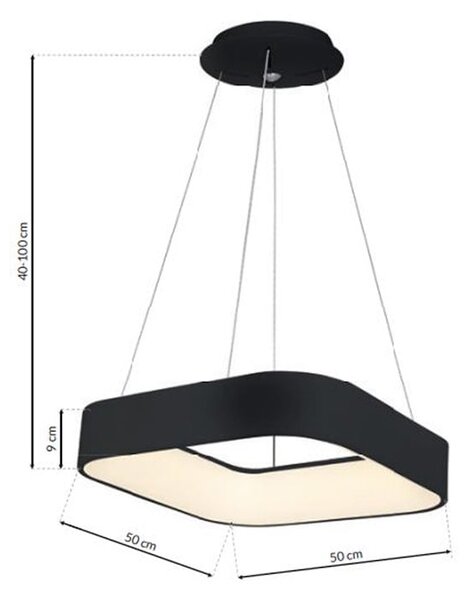 Závěsné LED svítidlo Astro, 1x LED 40w, 3000-4000k, b