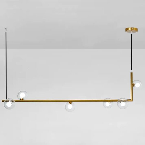 Toolight - Závěsné svítidlo 6xG9 25W APP690-6CP, zlatá, OSW-05470
