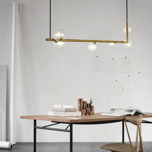 Toolight - Závěsné svítidlo 6xG9 25W APP690-6CP, zlatá, OSW-05470