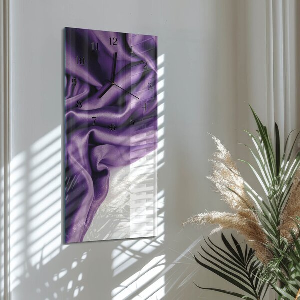 Skleněné hodiny vertikální Samet zsppc-30x60-00170698