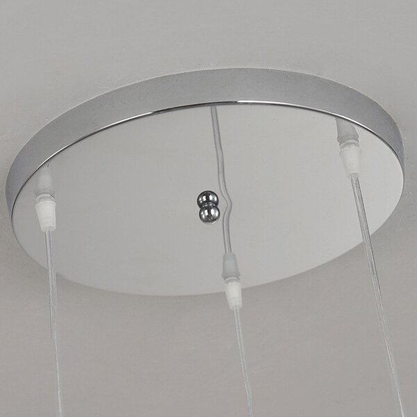 Toolight - ELEGANCE LAMPA SUFITOWA APP210-3CPR KRYSZTAŁ SREBRNA, OSW-08550