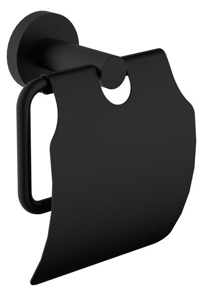 X-ROUND držák toaletního papíru, s krytem, černá XB730