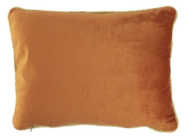 Sametový zlatě oranžový polštář Golly - 35*45*10cm - Mars & More