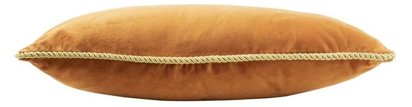 Sametový zlatě oranžový polštář Golly - 35*45*10cm - Mars & More
