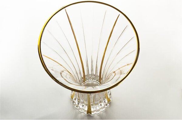 KŘISTÁLOVÁ VÁZA BOHEMIA PRESTIGE TIMELESS GOLD 320MM
