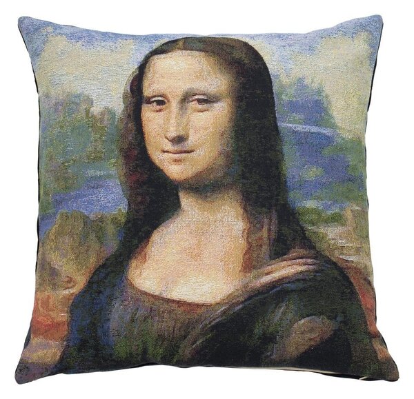 Gobelínový polštář Leonardo da Vinci Mona Lisa - 45*45*15cm - Mars & More