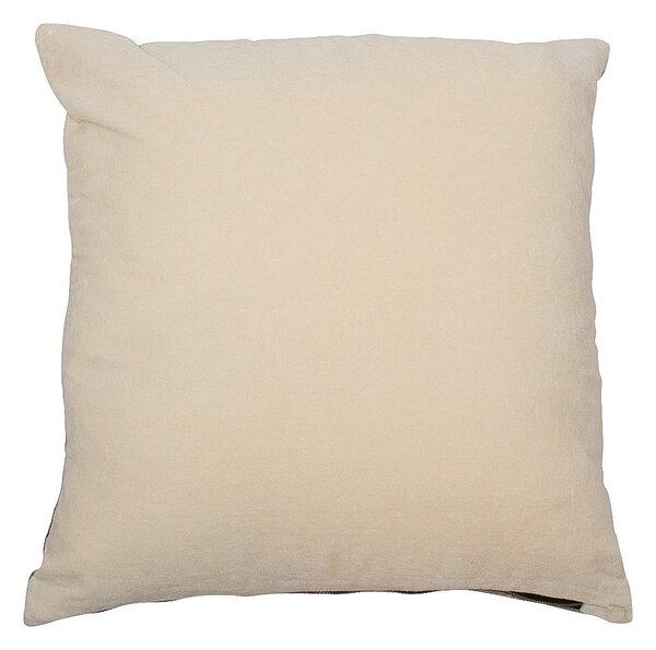 Modro- růžový sametový polštář okouzlující papoušek - 45*45*15cm - Mars & More