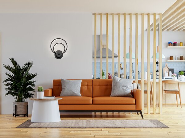 Toolight Toolight, LED nástěnné svítidlo APP1042-W, černá, OSW-03622